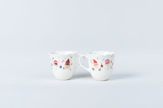 WHOLESALE | 6 (Sets of 2) The Fancy Christmas Collection Cups