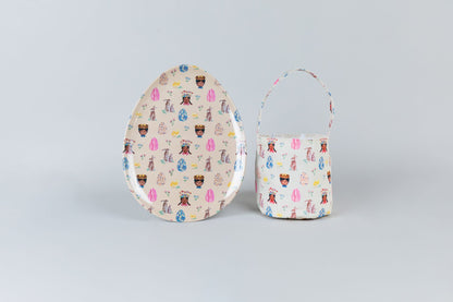 Easter Egg Platter- Spring Children